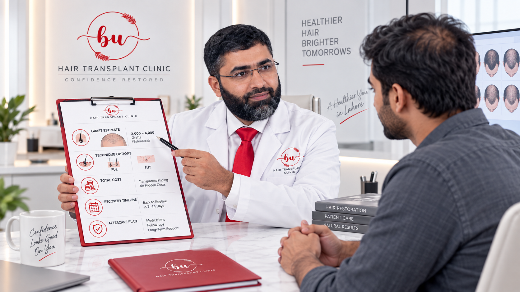 What To Ask Before Booking a Hair Transplant Consultation in Lahore at Beauty Up Aesthetics Lahore