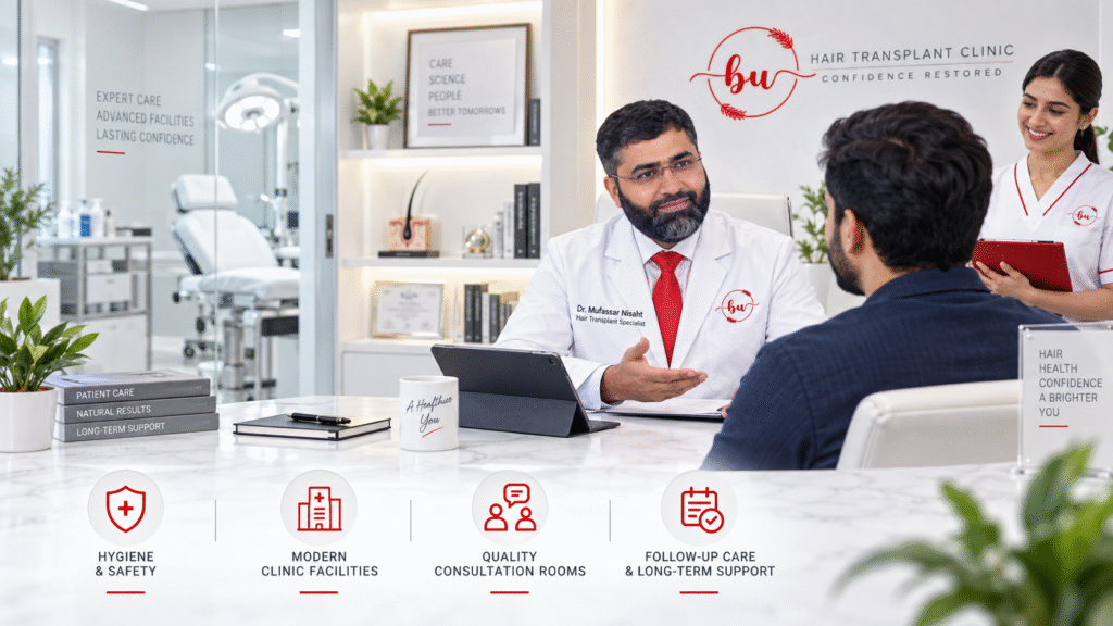 What To Ask Before Booking a Hair Transplant Consultation in Lahore at Beauty Up Aesthetics Lahore