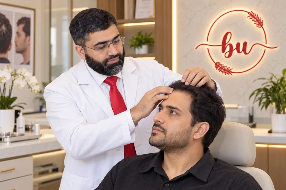 Hairline assessment before hair transplant in Lahore